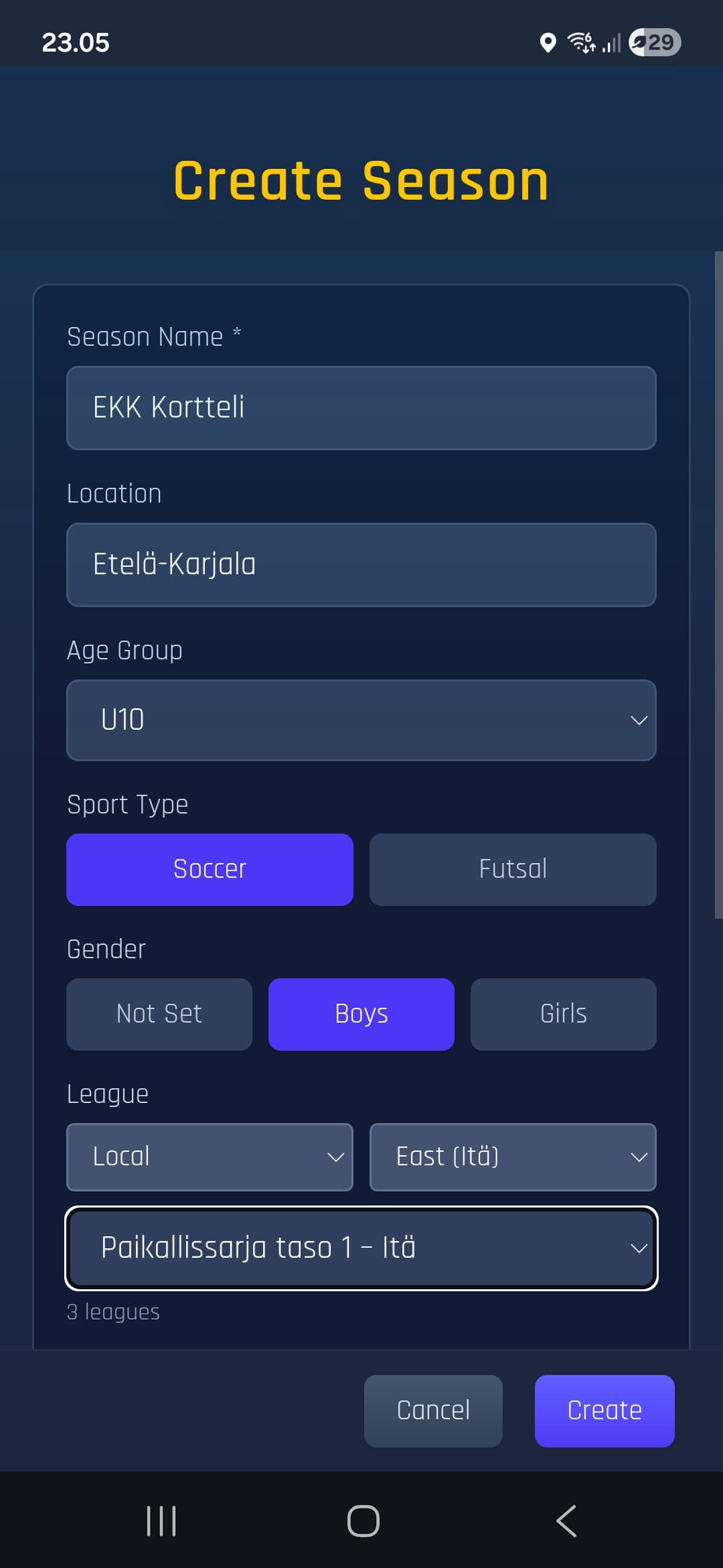 App screenshot