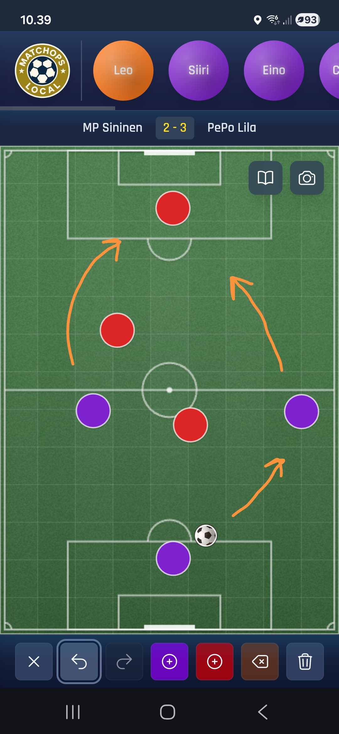 Tactics view