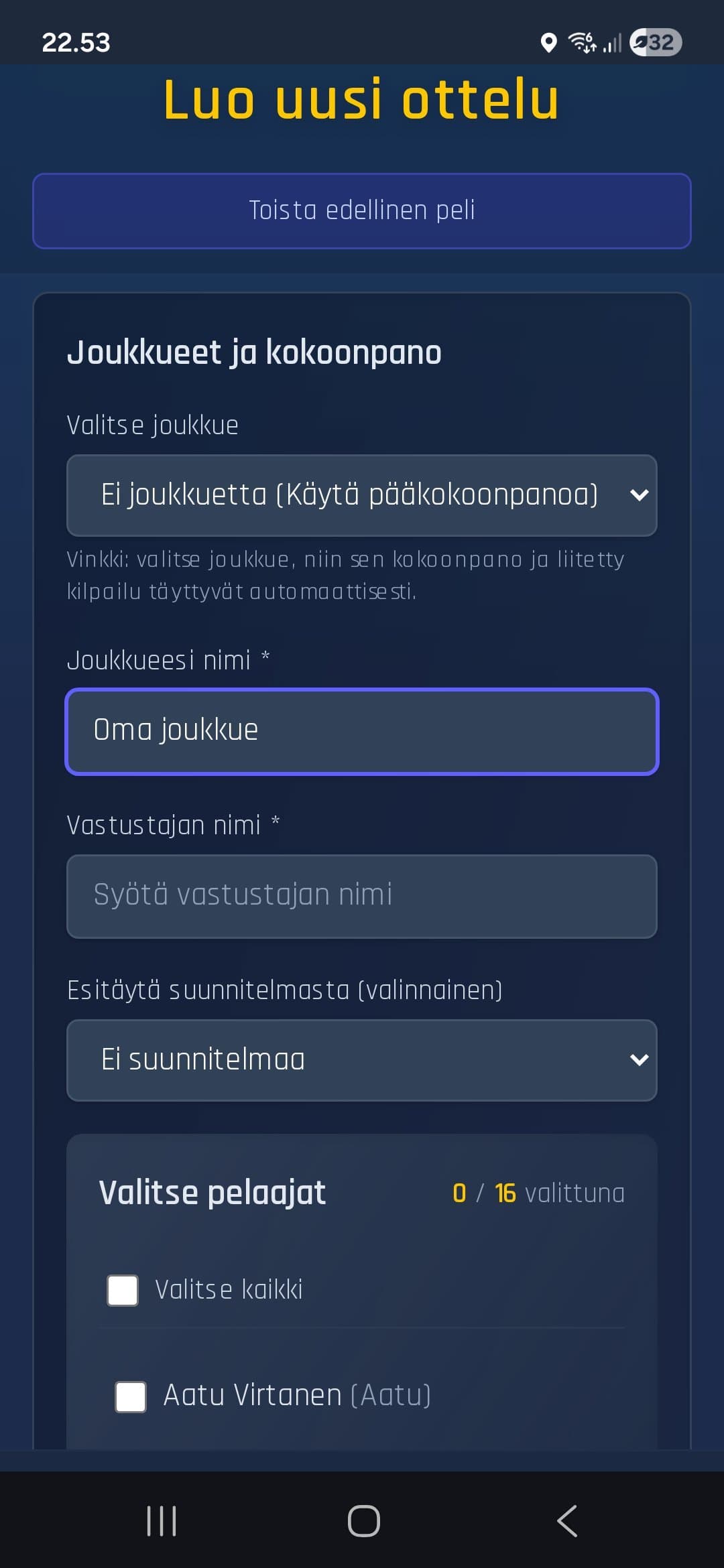 App screenshot