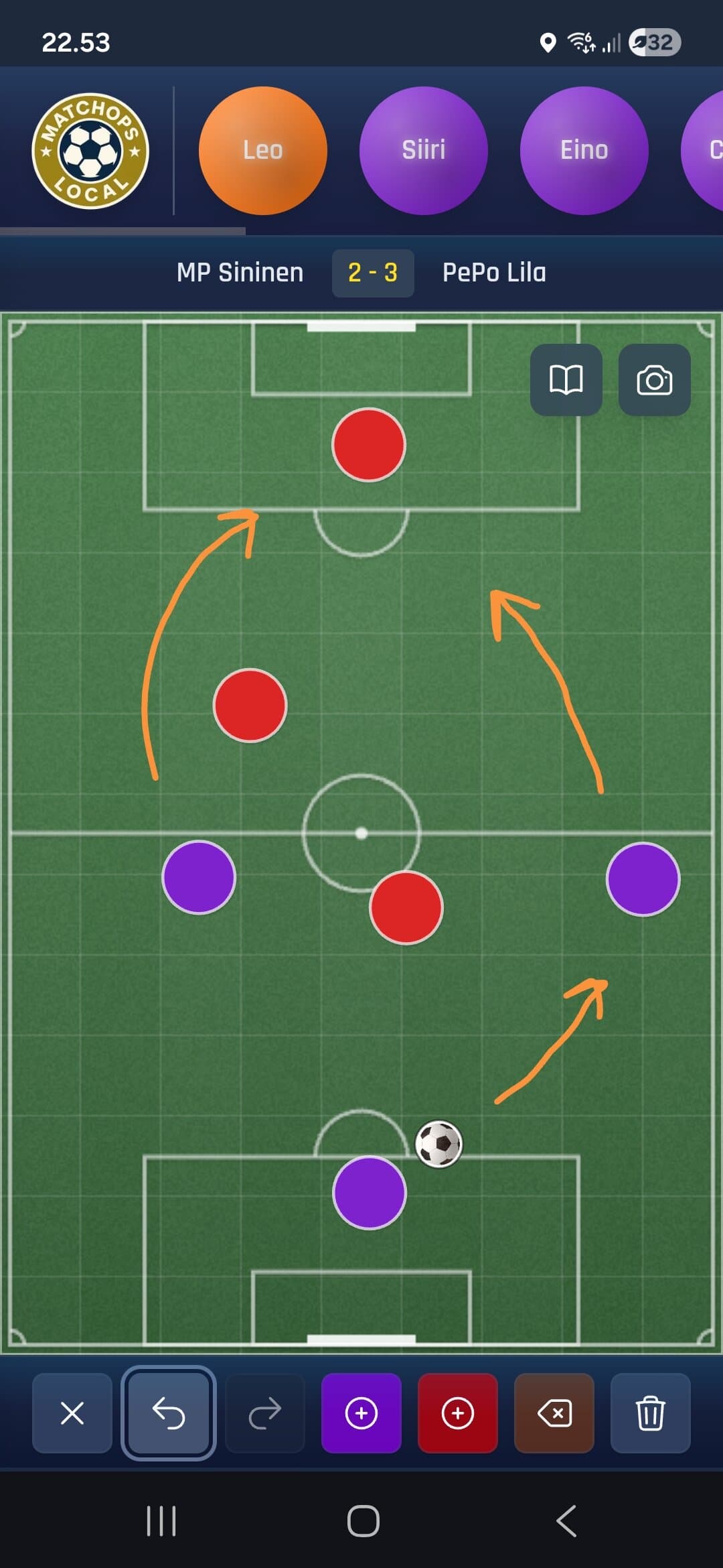 Tactics view