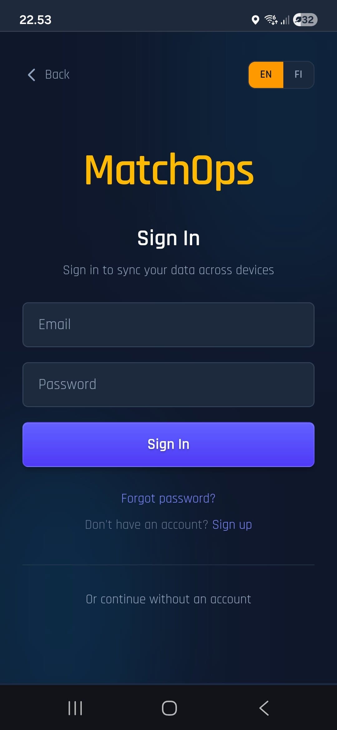 App screenshot