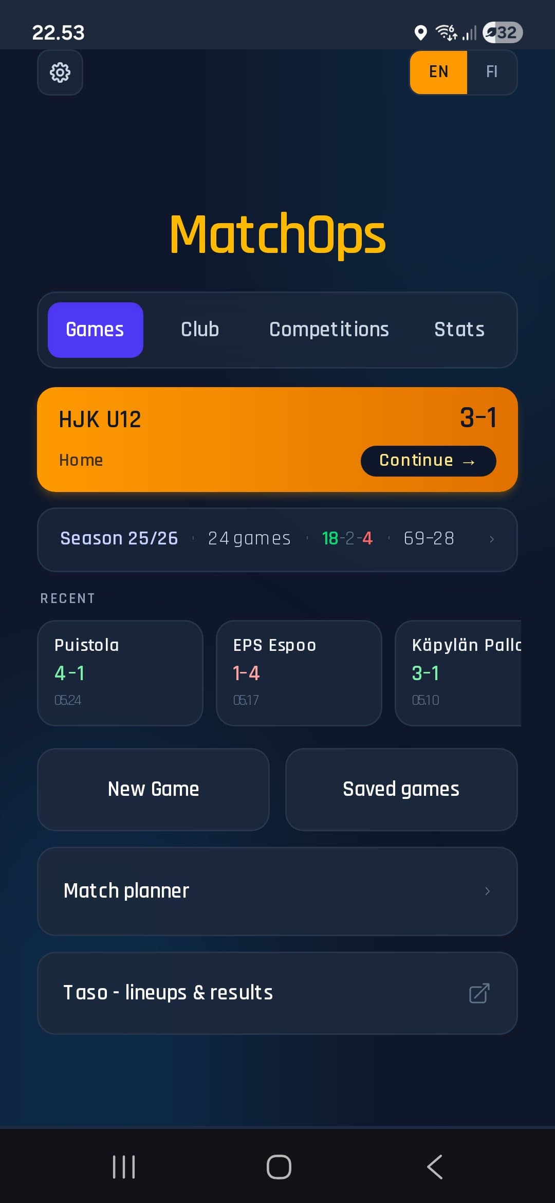 App screenshot
