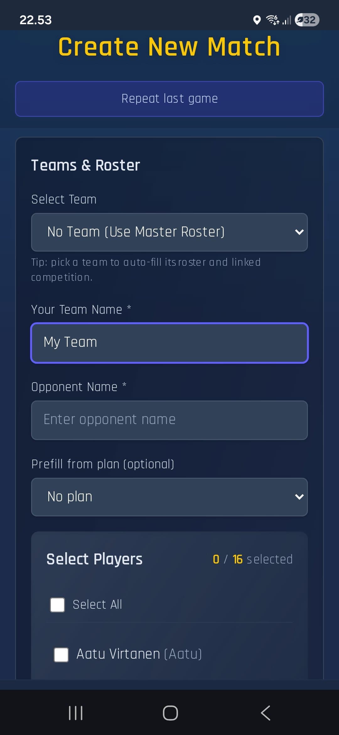 App screenshot