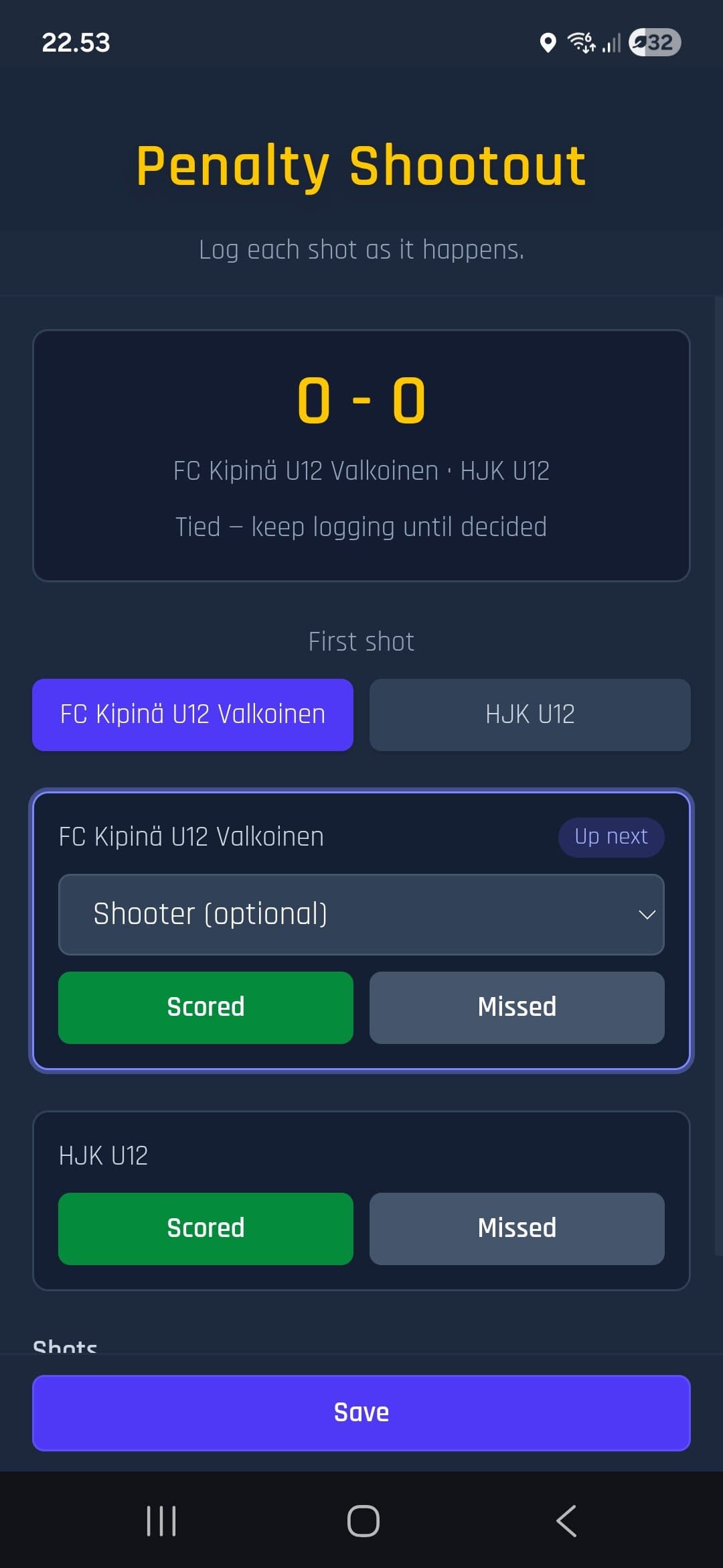 App screenshot