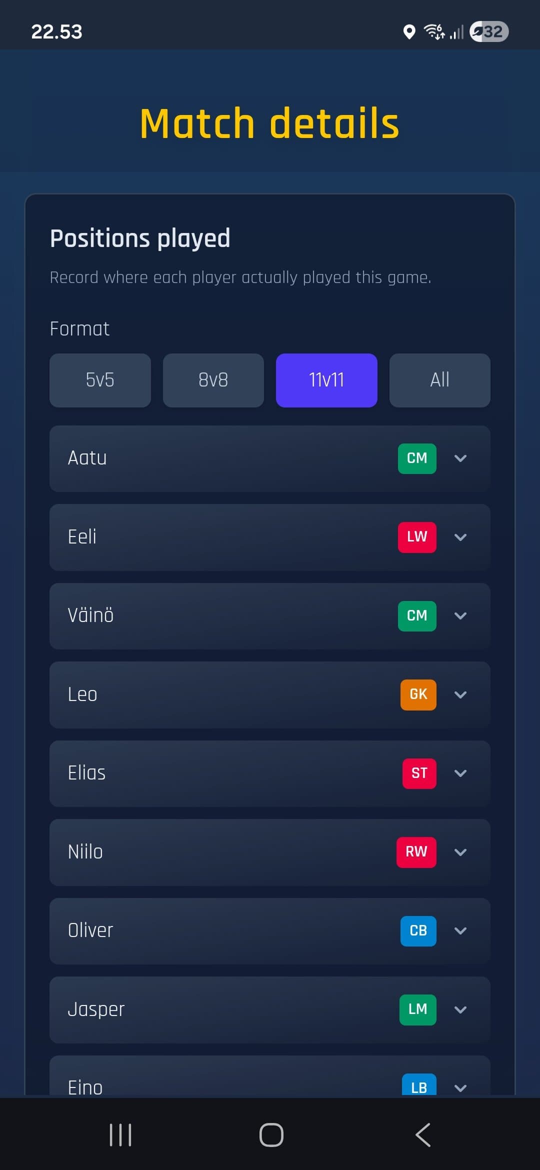 App screenshot